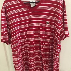 Five men’s Lacoste shirts